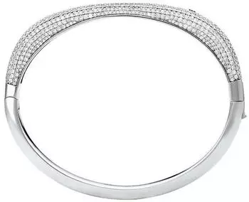 Michael Kors Metallic Muse Armreif versilbertes Messing, Zirkonia (MKJ8599040)