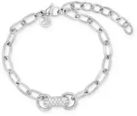 TOM TAILOR - Damen Armband Edelstahl - Silberfarben - Zirkonia Anh&auml;nger -...
