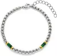 s.Oliver Armband "Schmuck Geschenk Edelstahl Basic Stones" mit Tigerauge