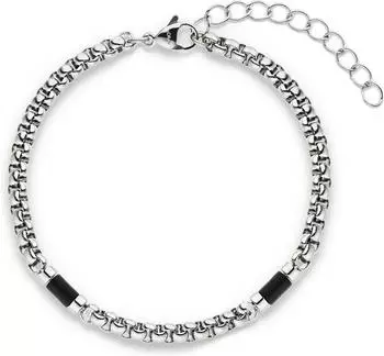 s.Oliver Armband Basic Stones Edelstahl mit Tigerauge, Herren