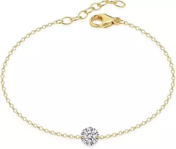 ZEEme Armband 925 Sterling Silber vergoldet, Zirkonia weiß (41554145-0)