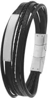 TOM TAILOR Lederarmband "Schmuck Geschenk Edelstahl Leder"