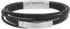 Tom Tailor Identarmband Herren, Edelstahl, schwarz