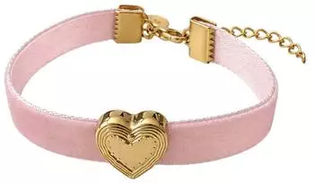 PURELEI Velvet Heart Armband Samtband 14K vergoldet (Velvet Heart)