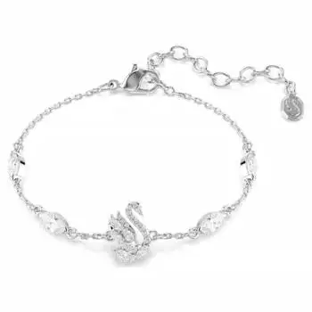 Swarovski Swan Armband, gemischte Schliffe, wei&szlig;, rhodiniert (5758682)
