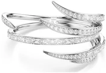 Swarovski Vienna Armreif, Mischschliff, weiß, rhodiniert (5756047)