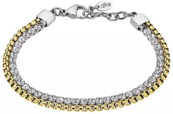 Lotus Ionic Armband Edelstahl gelbgold mit Glasstein, Damen (LS2577_2_2)