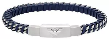 Emporio Armani Herren-Armreif aus Edelstahl, silber (EGS3319040)