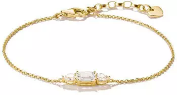 Thomas Sabo Armband mit Zirkonia, vergoldet, Damen (A2221-414-14-L19V)