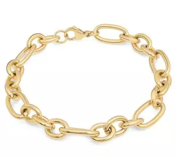 Tamaris Elegant Chunky Armband goldfarben, Edelstahl, Damen (TJ-0803-B-21)