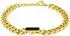 Police Vigor Herrenarmband, Edelstahl, gelbgoldfarben-schwarz (PEAGB0079902)