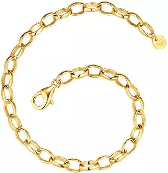 Glanzstücke München GSM2168 Charm-Armband Sterling Silber gelbvergoldet, Damen (GSM2168)