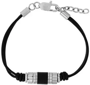 Tom Tailor Armband Herren, Edelstahl, silber (TT-B0056)