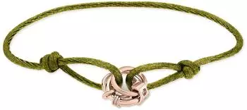 Liebeskind Lora Nylonarmband roségoldfarben-olivgrün, Damen (35768908-0)