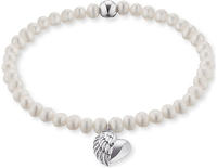Engelsrufer Perlenarmband "HERZFL&Uuml;GEL CHARM" mit S&uuml;&szlig;wasserzuchtperle