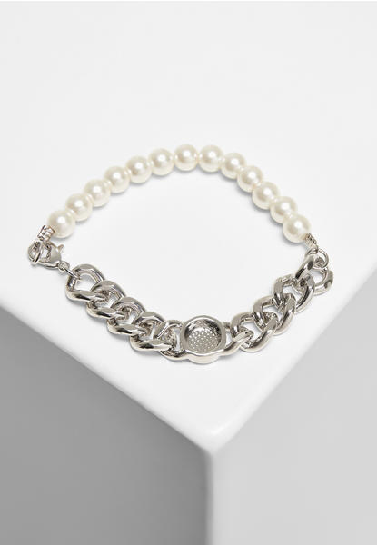 Urban Classics Pearl Flat Chain Bracelet (TB4189-00473-0044) silver