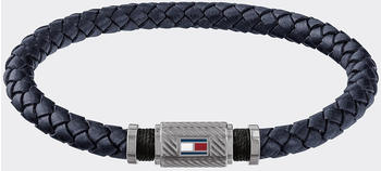 Tommy Hilfiger Rivet detailing logo bracelet Navy