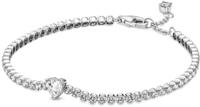 Pandora 590041C01 Damen-Tennisarmband Funkelndes Herz Silber