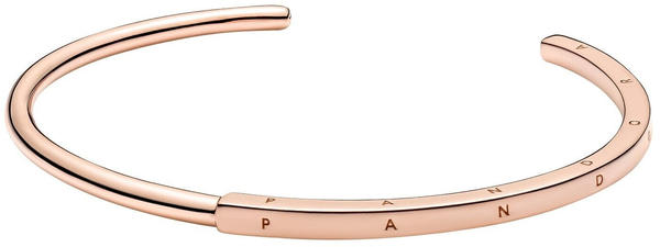 Pandora Signature I-D Offener Armreif roségoldfarben 17,5 cm