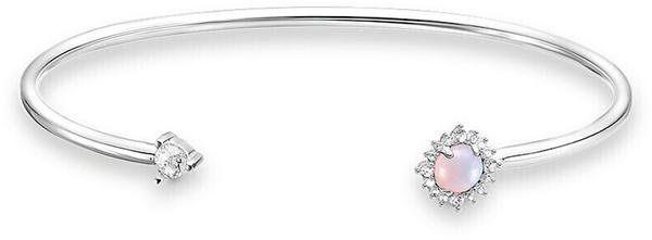 Thomas Sabo Armreif Pfeil opalfarbener Stein rosa schimmernd 15,5 cm