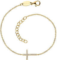 Engelsrufer Silberarmband "Armband Armkette Kreuz" mit Zirkonia (synth.)