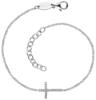 Engelsrufer Silberarmband »Armband, Armkette, Kreuz, ERB-LILCROSS-ZI«, mit Zirkonia