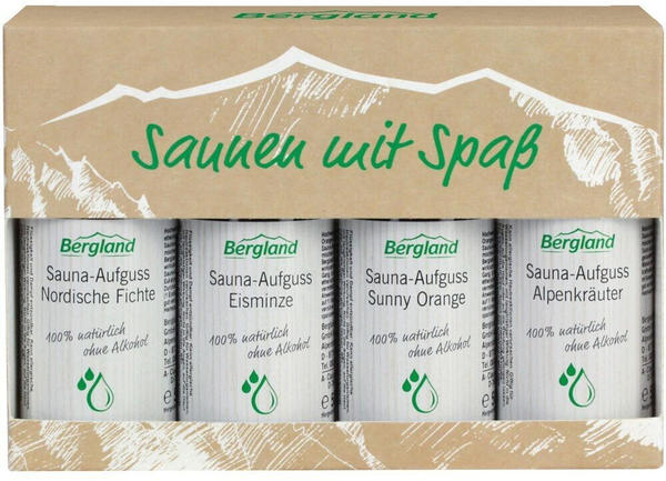 Bergland Saune mit Spaß 4 versch.Sorten Konzentrat 200 ml