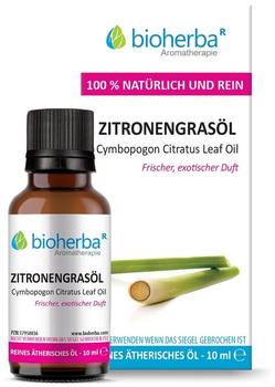 Bioherba Zitronengrasöl Reines ätherisches Öl 10 ml