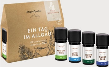 AllgäuQuelle Bio Duftöl-Set Duftmischungen. Ätherische Öle für Diffuser Aromatherapie Entspannung 20 ml