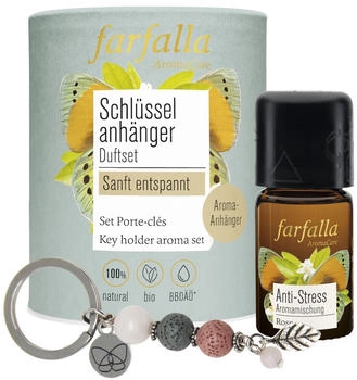 Farfalla Schlüsselanhänger Duftset sanft entspannt 1 Stk