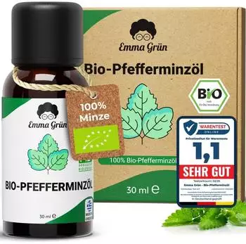 Emma Grün ätherisches Bio Pfefferminzöl naturrein & hochdosiert 30 ml