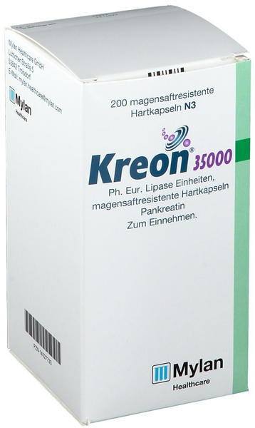 Kreon 35000 Ph.Eur.Lipase Einheiten msr. Hartkapseln (200Stk.)