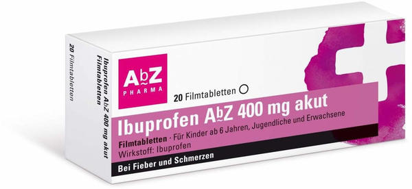 Ibuprofen 400 mg akut Filmtabletten (20 Stk.)