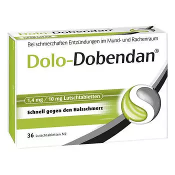 Dolo-Dobendan 1,4 mg/10 mg Lutschtabletten (36 Stk.) Dolo-Dobendan 1,4 mg/10 mg Lutschtabletten (36 Stk.)