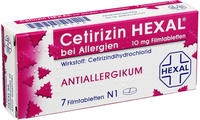 Cetirizin HEXAL Allergietabletten 7 St