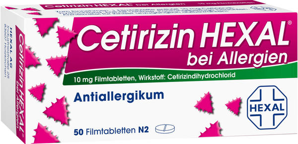 Cetirizin bei Allergien Filmtabletten (50 Stk.)