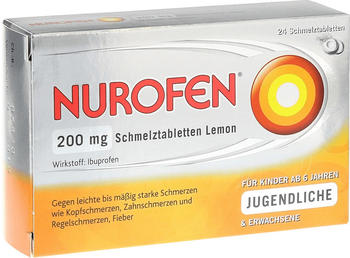 Nurofen 200 mg Schmelztabletten Lemon (24 Stk.)