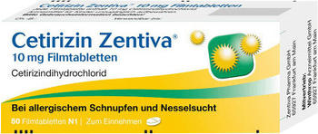 Cetirizin Zentiva 10 mg Filmtabletten (50 Stk.)