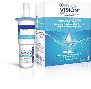 Hylo-Vision Safedrop 0,1% Augentropfen (2 x 10 ml)
