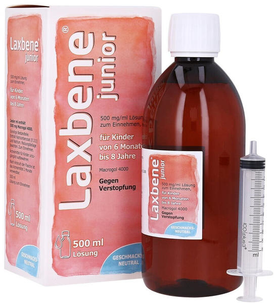 Laxbene junior 500 mg/ml Lösung z.Einn.Kdr.6M- 8J (500 ml)