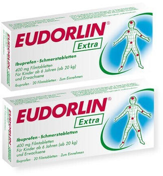 Eudorlin extra Ibuprofen Schmerztabletten (2x20 Stk.)