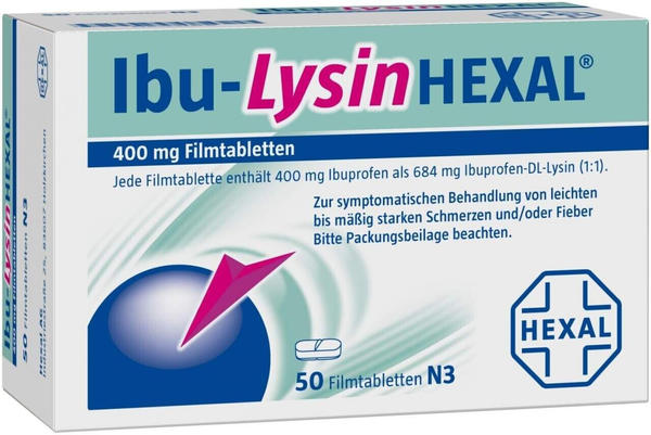 Ibu-LysinHEXAL 400mg Filmtabletten (50 Stk.)