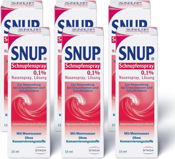 Snup 0,1 % Schnupfenspray (6 x 15 ml)