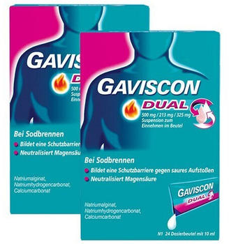 Gaviscon Dual 500 mg / 213 mg / 325 mg (2x24x10ml)