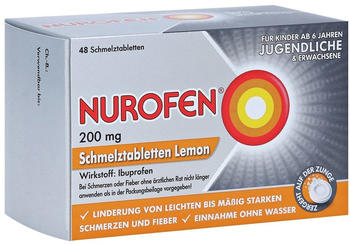 Nurofen 200 mg Schmelztabletten Lemon (48 Stk.)