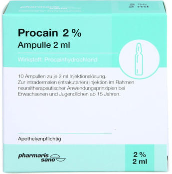 Procain Pharmarissano 2% Injektionslösung Ampullen (10x2ml)