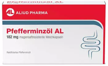 Pfefferminzöl AL 182 mg magensaftresistent Weichkapseln (30 Stk.) Pfefferminzöl AL 182 mg magensaftresistent Weichkapseln (30 Stk.)