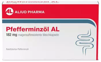 Pfefferminzöl AL 182 mg magensaftresistent Weichkapseln (60 Stk.) Pfefferminzöl AL 182 mg magensaftresistent Weichkapseln (60 Stk.)