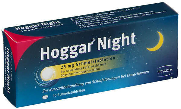 Hoggar Night 25mg Schmelztabletten (10 Stk.)