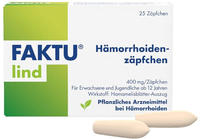 PZN-DE 18248019, FAKTU lind H&auml;morrhoidenz&auml;pfchen mit Hamamelis Suppositorien